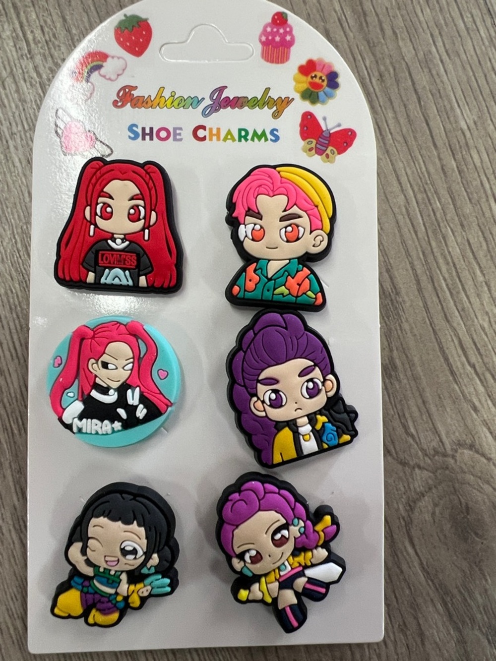 Cute Colorful Cartoon Shoe Charms Set - Multicolor